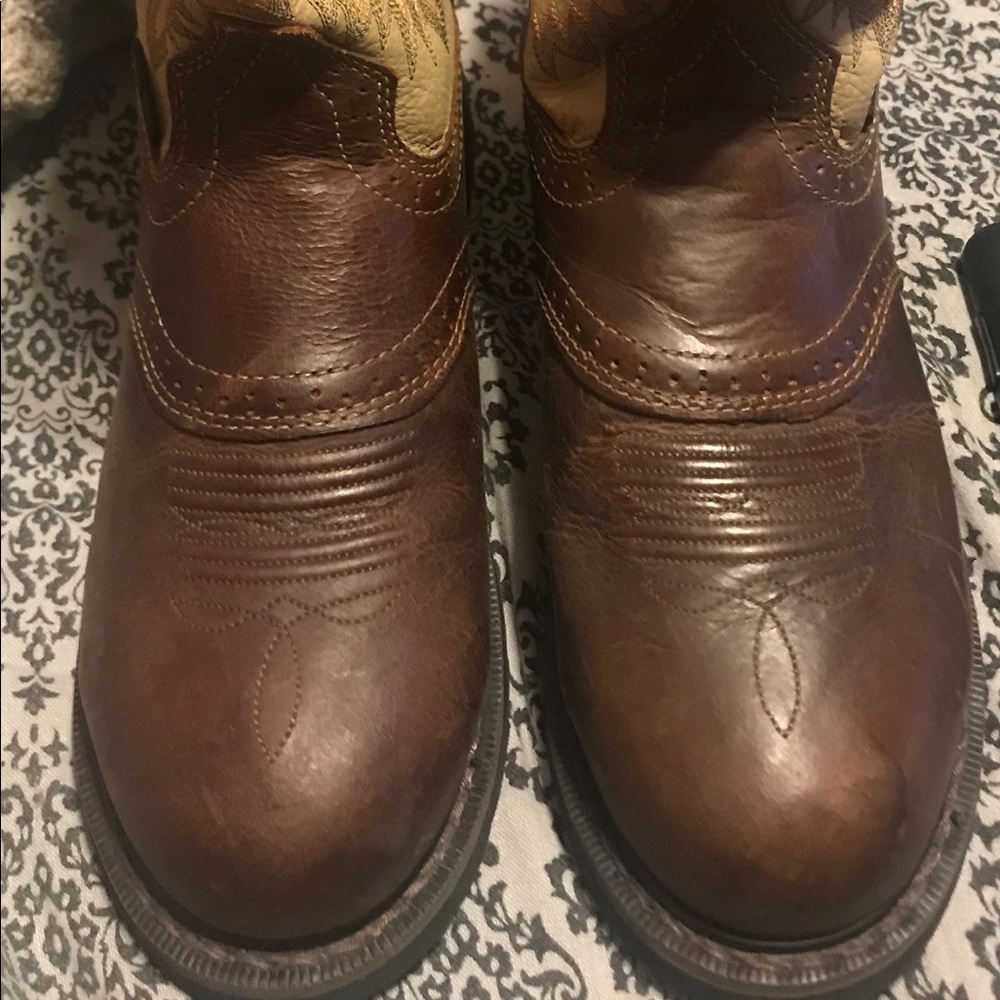 Justin steal toe boots